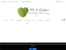 Tablet Screenshot of filiandcolori.com